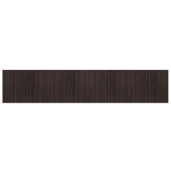 vidaXL Alfombra rectangular bambú marrón oscuro 80x400 cm