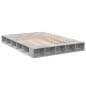 vidaXL Estructura de cama madera de ingeniería gris hormigón 140x200cm