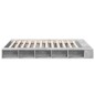 vidaXL Estructura de cama madera de ingeniería gris hormigón 140x200cm