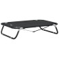 vidaXL Cama para perros plegable tela oxford y acero gris antracita