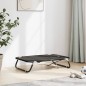 vidaXL Cama para perros plegable tela oxford y acero gris antracita