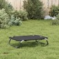 vidaXL Cama para perros plegable tela oxford y acero gris antracita