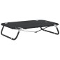 vidaXL Cama para perros plegable tela oxford y acero gris antracita