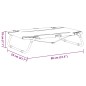 vidaXL Cama para perros plegable tela oxford y acero gris antracita