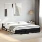 vidaXL Estructura cama con cajones madera ingeniería negra 200x200 cm vidaXL Estructura cama con cajones madera ingeniería negra 200x200 cm