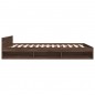 vidaXL Cama con cajones madera de ingeniería marrón roble 140x190 cm vidaXL Cama con cajones madera de ingeniería marrón roble 140x190 cm