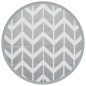 vidaXL Alfombra de exterior PP gris Ø200 cm vidaXL Alfombra de exterior PP gris Ø200 cm