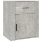 vidaXL Mesita de noche madera contrachapada gris hormigón 50x36x60 cm vidaXL Mesita de noche madera contrachapada gris hormigón 50x36x60 cm