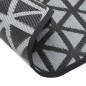 vidaXL Alfombra de exterior PP negro Ø160 cm