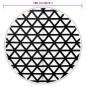 vidaXL Alfombra de exterior PP negro Ø160 cm