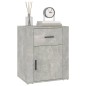 vidaXL Mesita de noche madera contrachapada gris hormigón 50x36x60 cm vidaXL Mesita de noche madera contrachapada gris hormigón 50x36x60 cm