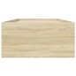 vidaXL Estructura de cama madera de ingeniería roble Sonoma 90x190 cm