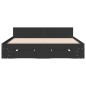 vidaXL Cama con cajones madera de ingeniería negro 140x190 cm vidaXL Cama con cajones madera de ingeniería negro 140x190 cm