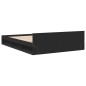 vidaXL Cama con cajones madera de ingeniería negro 140x190 cm vidaXL Cama con cajones madera de ingeniería negro 140x190 cm