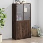 vidaXL Aparador alto con puertas madera roble marrón 68x37x142 cm vidaXL Aparador alto con puertas madera roble marrón 68x37x142 cm