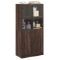 vidaXL Aparador alto con puertas madera roble marrón 68x37x142 cm vidaXL Aparador alto con puertas madera roble marrón 68x37x142 cm