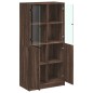 vidaXL Aparador alto con puertas madera roble marrón 68x37x142 cm vidaXL Aparador alto con puertas madera roble marrón 68x37x142 cm