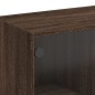 vidaXL Aparador alto con puertas madera roble marrón 68x37x142 cm vidaXL Aparador alto con puertas madera roble marrón 68x37x142 cm