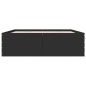 vidaXL Estructura de cama madera de ingeniería negra 150x200 cm