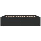 vidaXL Estructura de cama madera de ingeniería negra 150x200 cm