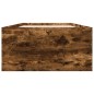 vidaXL Estructura de cama madera de ingeniería roble humo 100x200 cm vidaXL Estructura de cama madera de ingeniería roble humo 100x200 cm