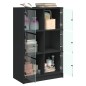 vidaXL Aparador alto con puertas madera ingeniería negro 68x37x109 cm vidaXL Aparador alto con puertas madera ingeniería negro 68x37x109 cm
