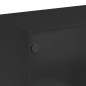 vidaXL Aparador alto con puertas madera ingeniería negro 68x37x109 cm vidaXL Aparador alto con puertas madera ingeniería negro 68x37x109 cm