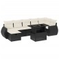 vidaXL Set de sofás de jardín 8 piezas y cojines ratán sintético negro vidaXL Set de sofás de jardín 8 piezas y cojines ratán sintético negro