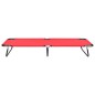 vidaXL Tumbona plegable acero roja vidaXL Tumbona plegable acero roja