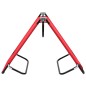 vidaXL Tumbona plegable acero roja vidaXL Tumbona plegable acero roja