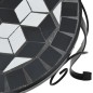 vidaXL Soportes para plantas 3 uds cerámica negro y blanco vidaXL Soportes para plantas 3 uds cerámica negro y blanco
