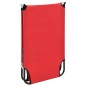 vidaXL Tumbona plegable acero roja vidaXL Tumbona plegable acero roja