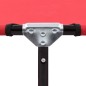 vidaXL Tumbona plegable acero roja vidaXL Tumbona plegable acero roja