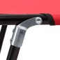 vidaXL Tumbona plegable acero roja vidaXL Tumbona plegable acero roja