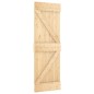 vidaXL Puerta corredera con herrajes madera maciza de pino 80x210 cm vidaXL Puerta corredera con herrajes madera maciza de pino 80x210 cm