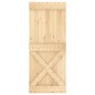 vidaXL Puerta corredera con herrajes madera maciza de pino 85x210 cm vidaXL Puerta corredera con herrajes madera maciza de pino 85x210 cm