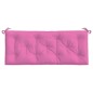 vidaXL Cojines para banco de jardín 2 uds tela rosa 120x50x7 cm vidaXL Cojines para banco de jardín 2 uds tela rosa 120x50x7 cm