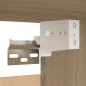 vidaXL Mueble de TV 2 uds madera contrachapada roble 30,5x30x60 cm