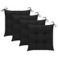 vidaXL Set de comedor de jardín plegable 5 piezas con cojines bambú vidaXL Set de comedor de jardín plegable 5 piezas con cojines bambú