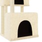 vidaXL Rascador para gatos con postes de sisal color crema 122 cm vidaXL Rascador para gatos con postes de sisal color crema 122 cm
