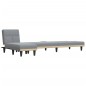 vidaXL Sofá cama en forma de L tela gris claro 255x140x70 cm vidaXL Sofá cama en forma de L tela gris claro 255x140x70 cm