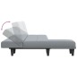 vidaXL Sofá cama en forma de L tela gris claro 255x140x70 cm vidaXL Sofá cama en forma de L tela gris claro 255x140x70 cm