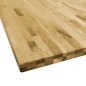 vidaXL Tablero de mesa cuadrado madera maciza de roble 44 mm 80x80 cm vidaXL Tablero de mesa cuadrado madera maciza de roble 44 mm 80x80 cm