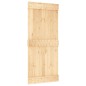 vidaXL Puerta corredera con herrajes madera maciza de pino 90x210 cm vidaXL Puerta corredera con herrajes madera maciza de pino 90x210 cm