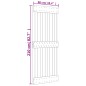 vidaXL Puerta corredera con herrajes madera maciza de pino 90x210 cm vidaXL Puerta corredera con herrajes madera maciza de pino 90x210 cm