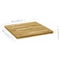 vidaXL Tablero de mesa cuadrado madera maciza de roble 44 mm 80x80 cm vidaXL Tablero de mesa cuadrado madera maciza de roble 44 mm 80x80 cm