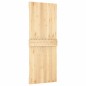 vidaXL Puerta corredera con herrajes madera maciza de pino 80x210 cm vidaXL Puerta corredera con herrajes madera maciza de pino 80x210 cm