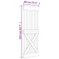 vidaXL Puerta corredera con herrajes madera maciza de pino 80x210 cm vidaXL Puerta corredera con herrajes madera maciza de pino 80x210 cm