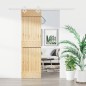 vidaXL Puerta corredera con herrajes madera maciza de pino 70x210 cm vidaXL Puerta corredera con herrajes madera maciza de pino 70x210 cm