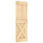 vidaXL Puerta corredera con herrajes madera maciza de pino 70x210 cm vidaXL Puerta corredera con herrajes madera maciza de pino 70x210 cm
